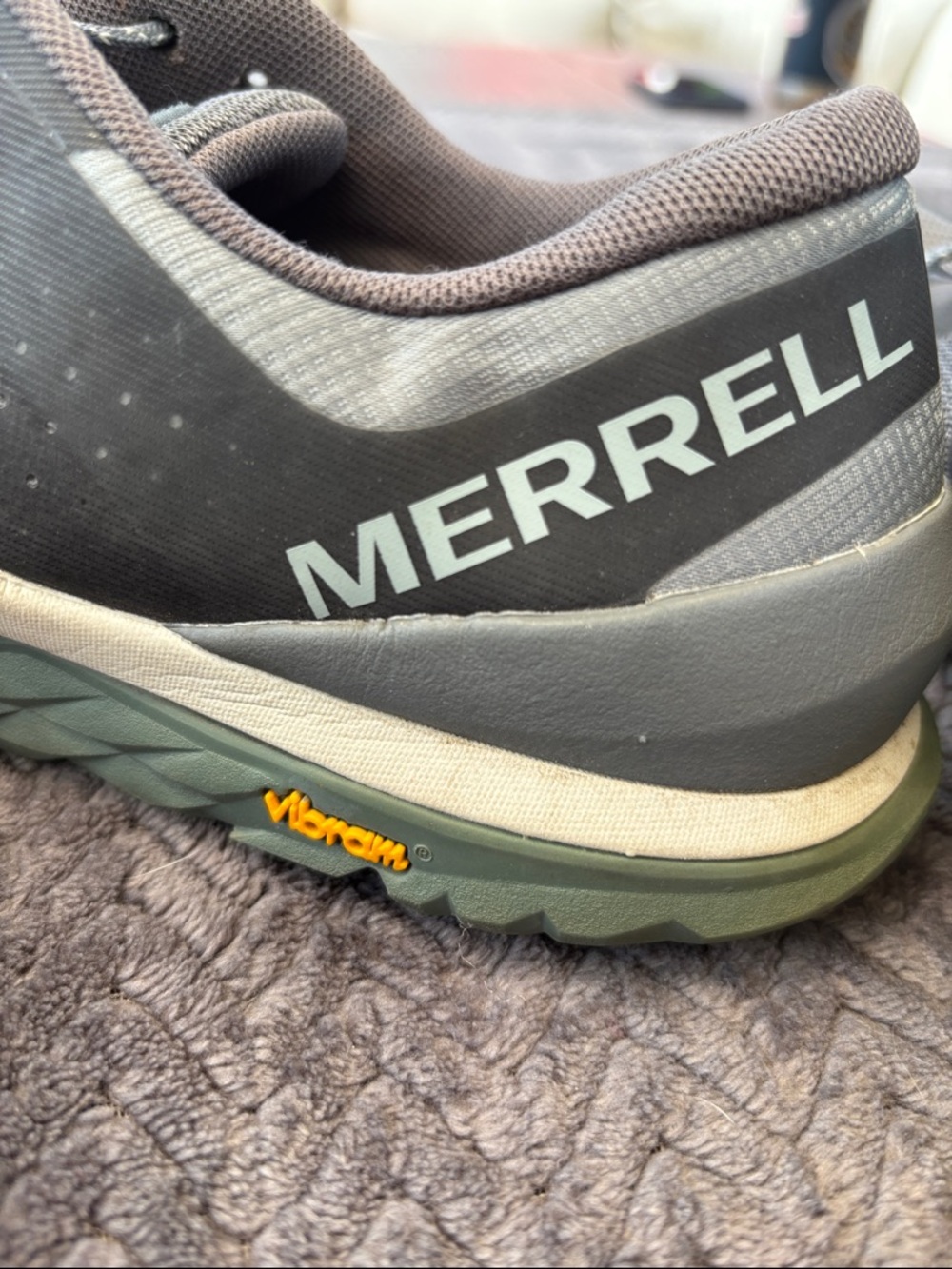Merrell Men's Gray Athletic Trail Shoes - Picture 3 of 12